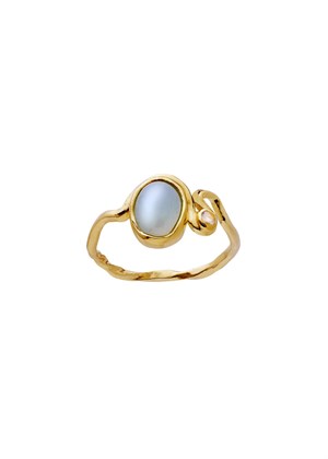 Lorelai ring Forgyldt Maanesten 
